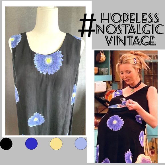 Vintage Jessica Howard daisy print dress ASO Phoebe Buffay - Picture 1 of 3